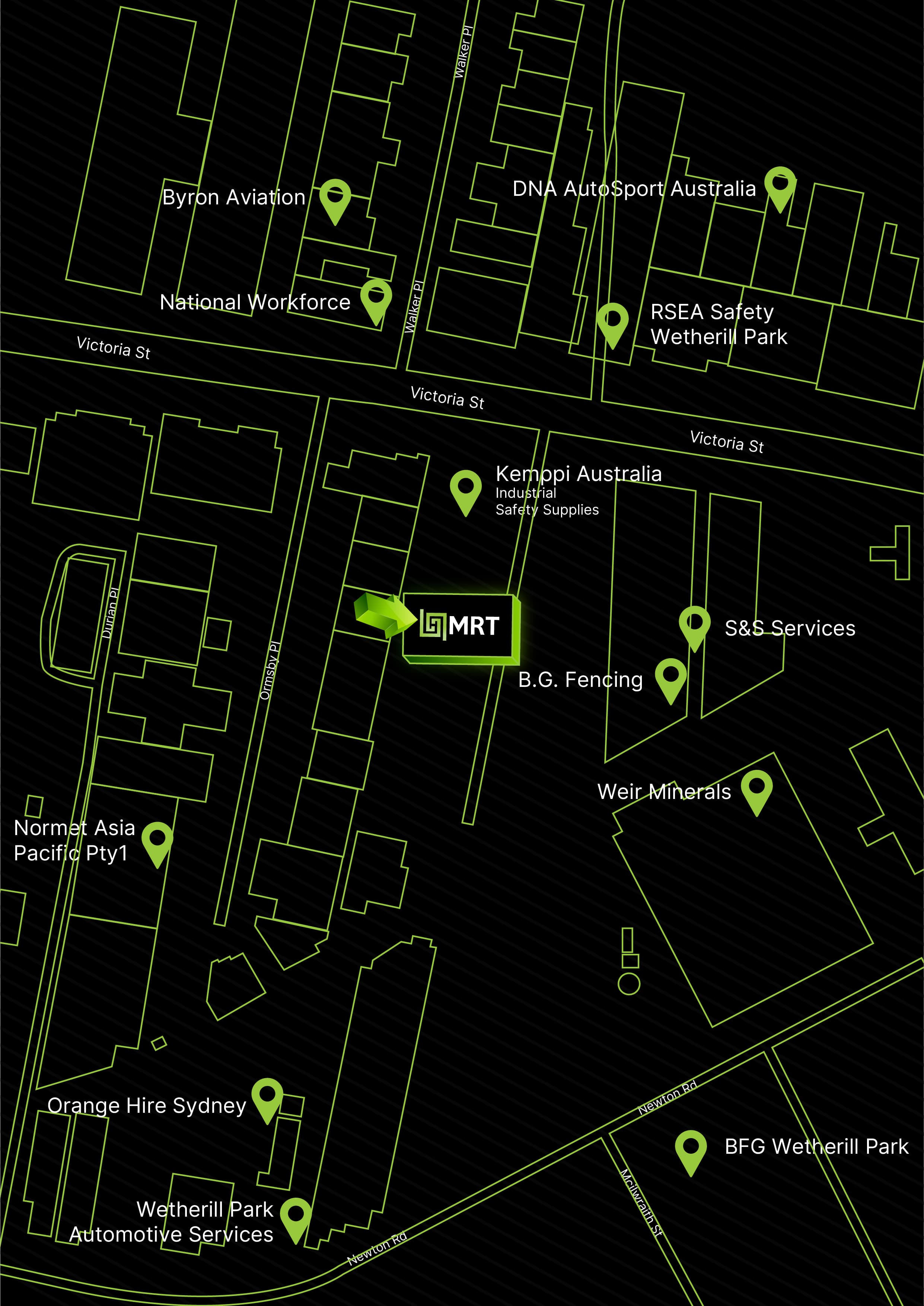 SYDNEY STORE map