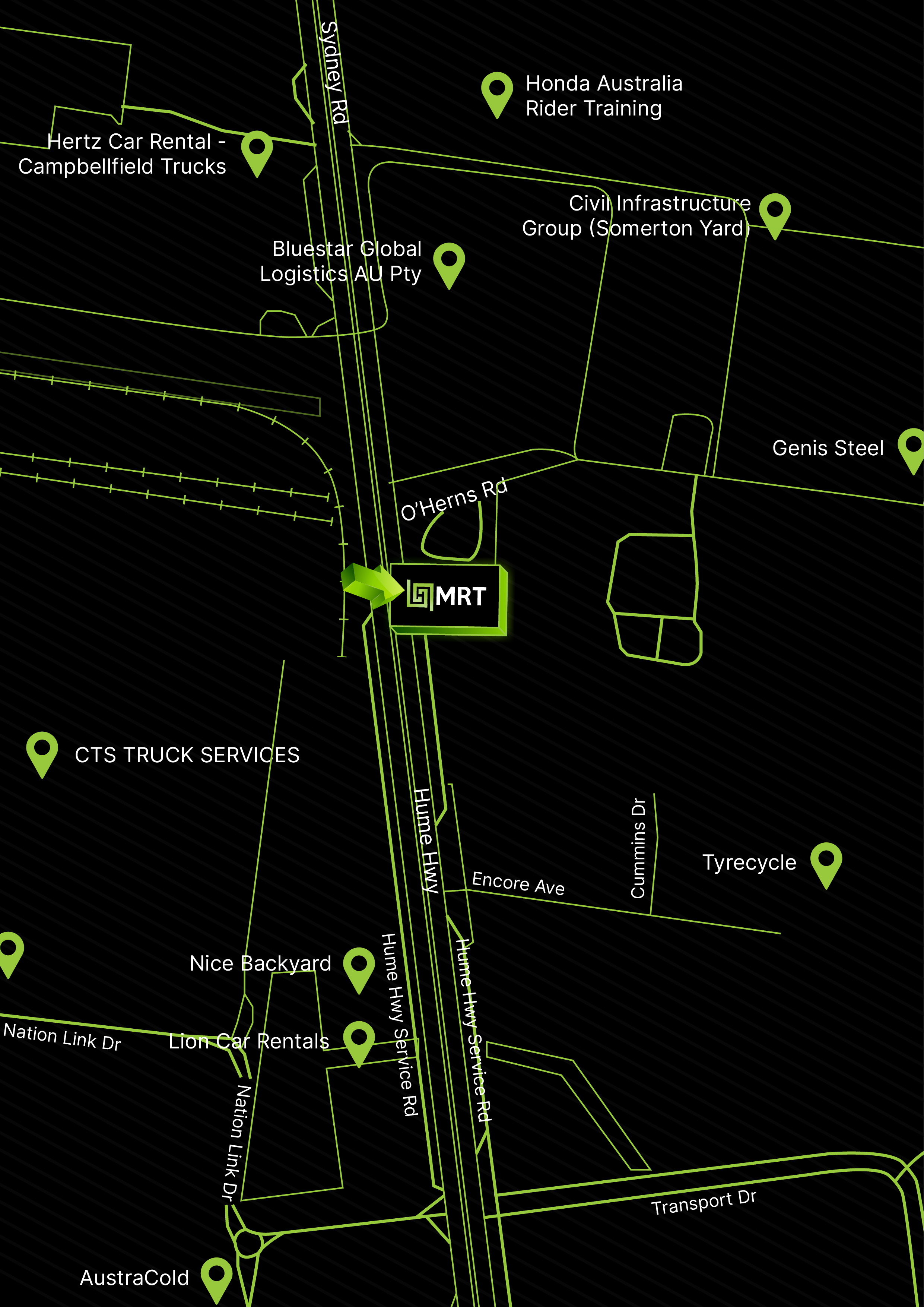 MELBOURNE STORE map