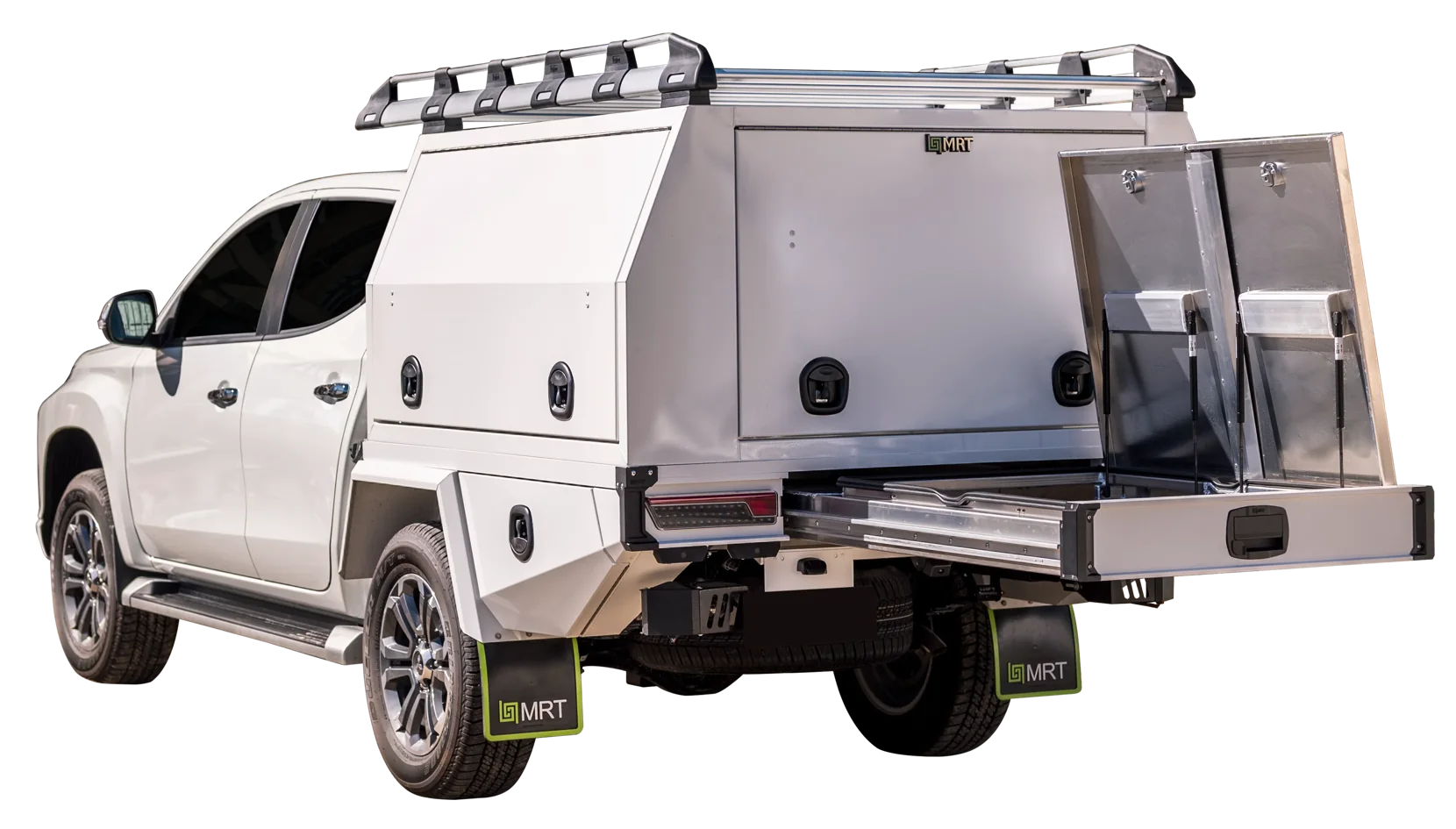 Ford Ranger fitted with the MRT Tradesman ute canopy and tray package