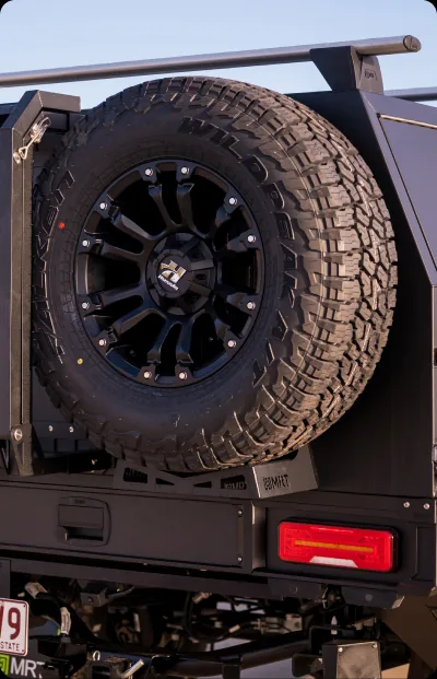 Spare Wheel Carrier for an MRT chassis mount canopy