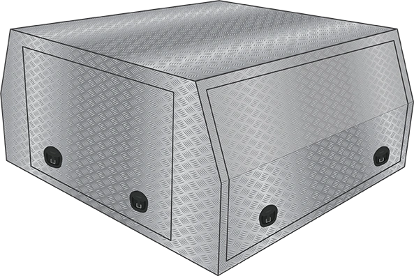 MRT dual cab aluminium ute canopy