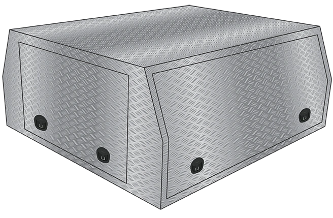 MRT extra cab aluminium ute canopy
